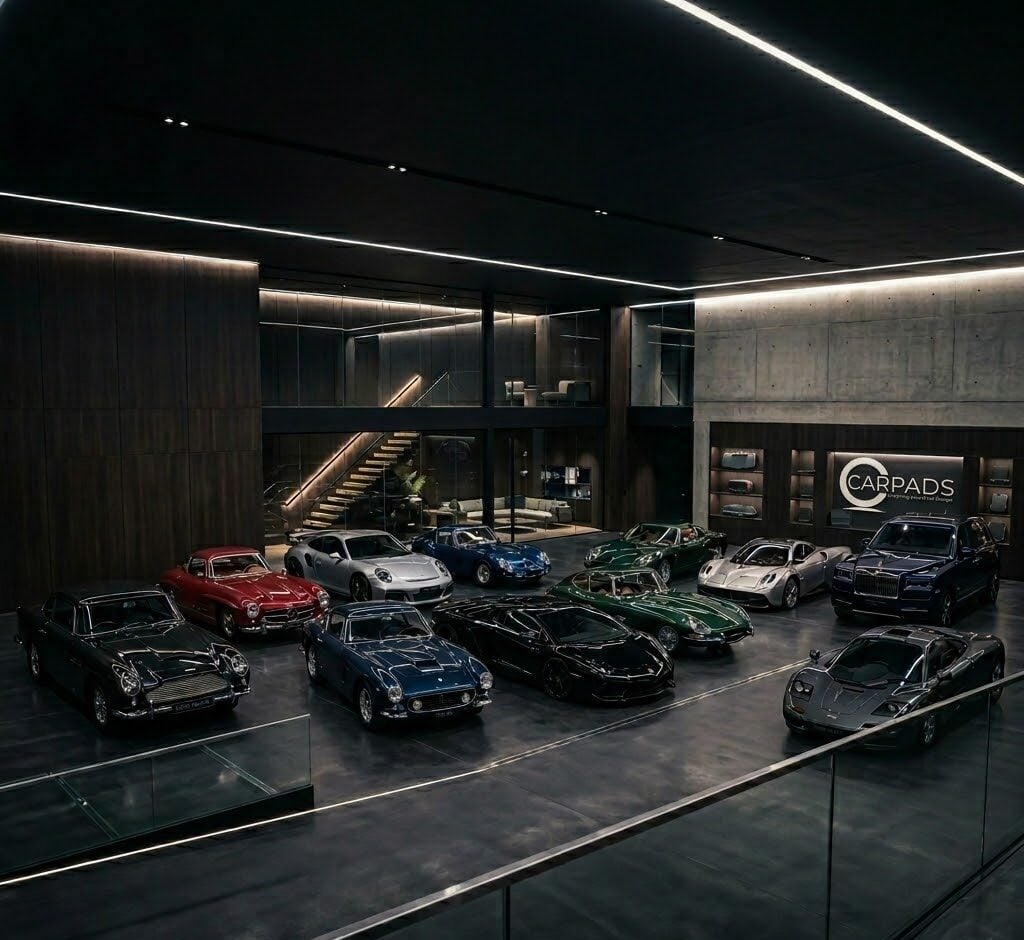 Collector cars in the CARPADS storage hall